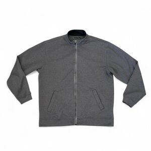 Pebble Beach Performance Men's Grey Zip Up Golf Athletic Jacket - Size Large